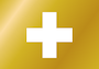 Goldene Schweizer Flagge (Bild-ID: 6368)